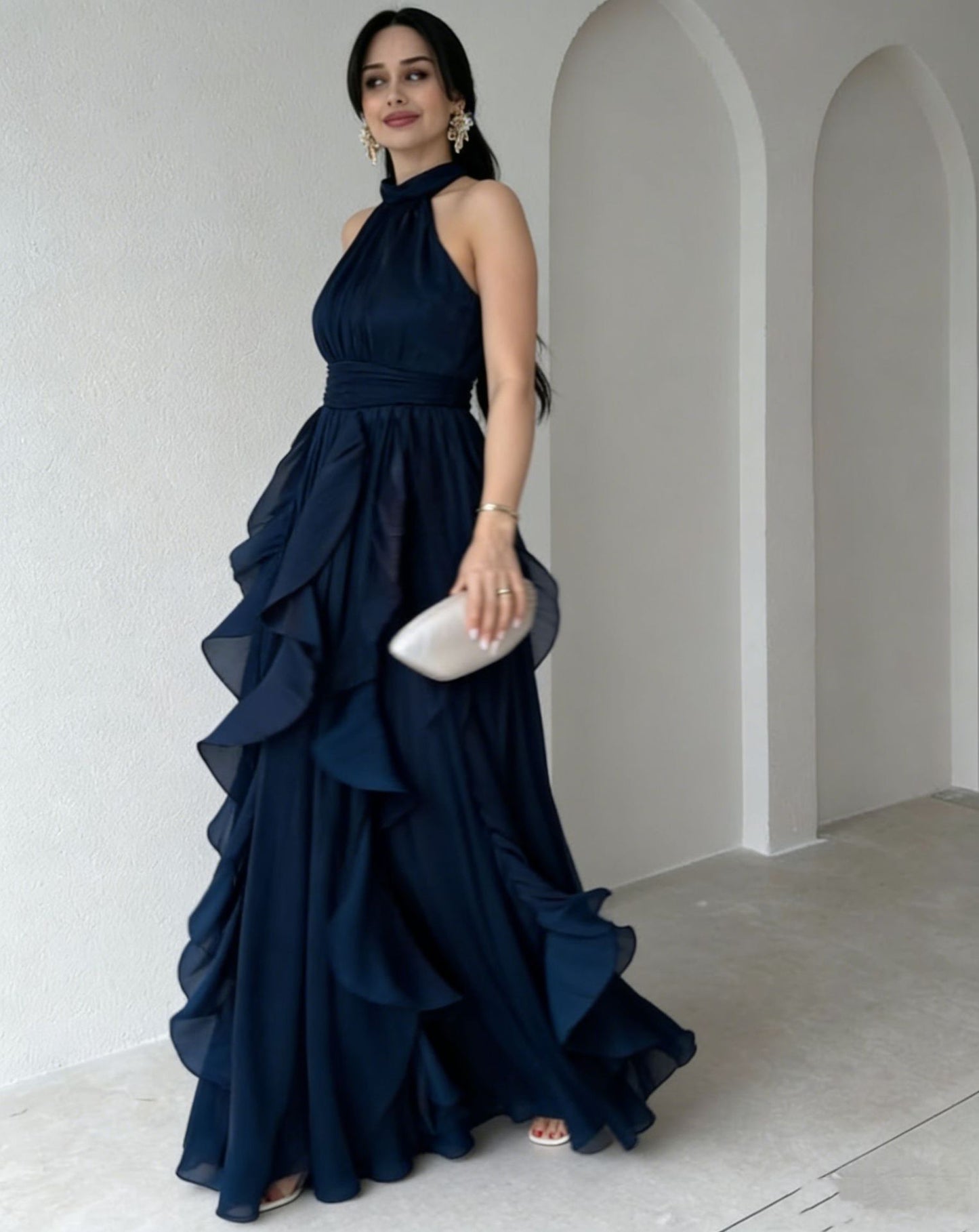 New Elegant Irregular Layered Cake Dress