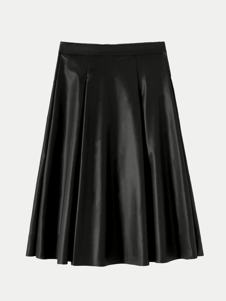 High Waist Skirt with Zipper