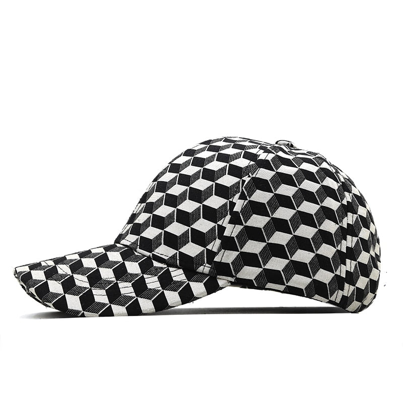 New Summer Women Stylish Caps Luxury Brand Baseball Cap For Men 3D British Plaid Elastic Dad Hat Casquette Femmes - Dash Trend