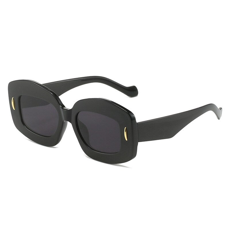 2023 New Goose Egg Sunglasses For Women New Fashion Brand Square Rivet Candy Color Sun Glasses Female Elegant Cat Eye Shades - Dash Trend