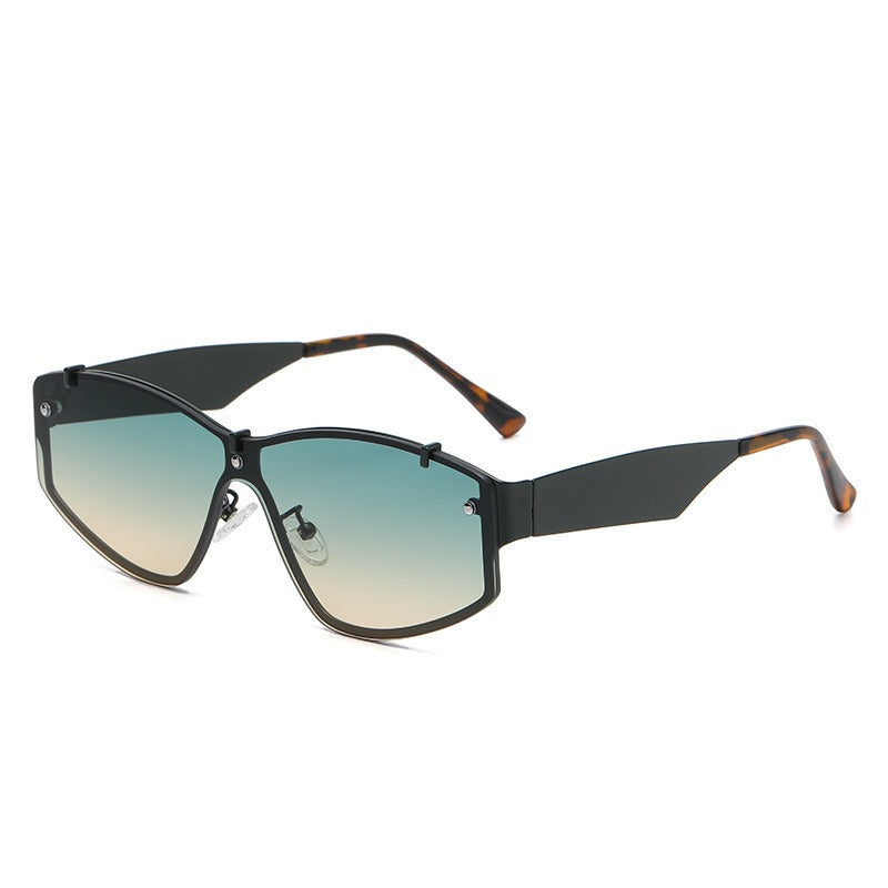 Personality rimless sunglasses men's fashion fashion sunglasses catwalk sunglasses