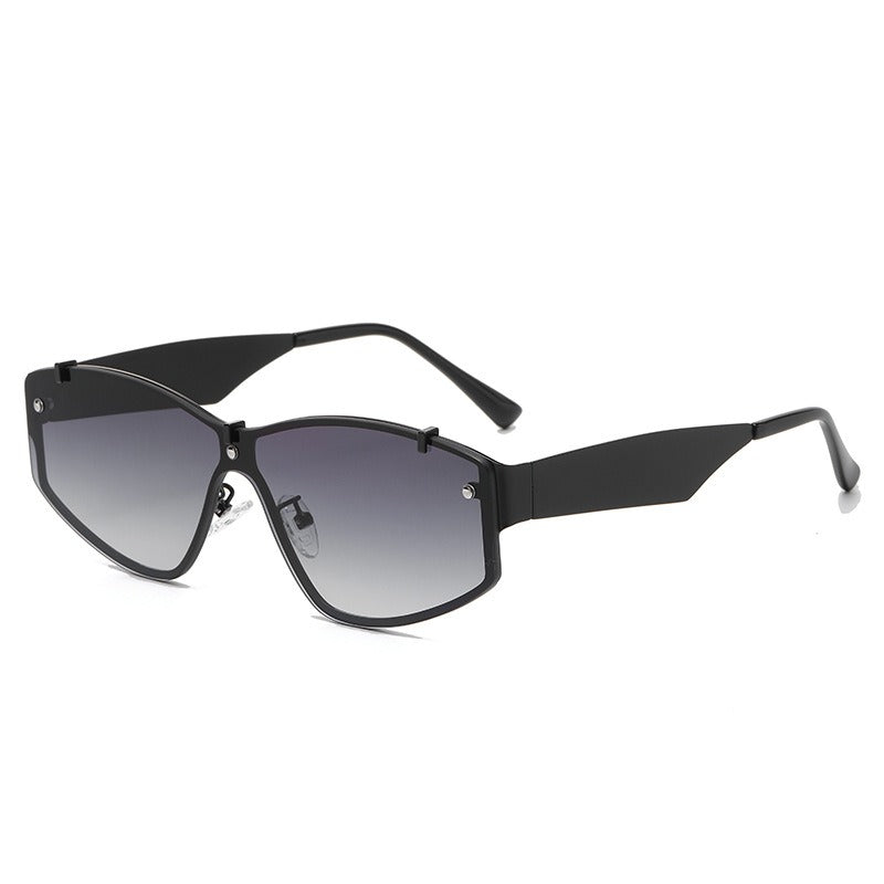 Personality rimless sunglasses men's fashion fashion sunglasses catwalk sunglasses