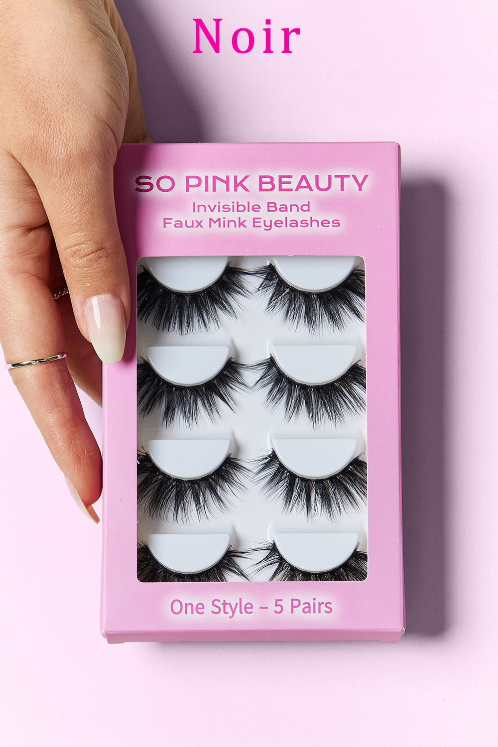 SO PINK BEAUTY Faux Mink Eyelashes 5 Pairs