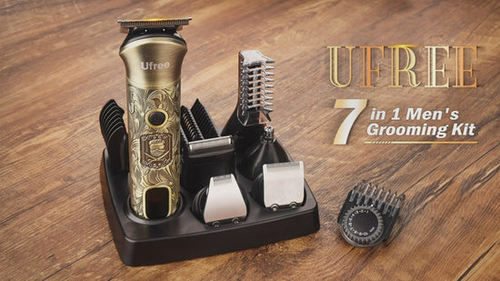 Ultimate 7in1 Beard Grooming Kit Ufree Cordless Trimmer