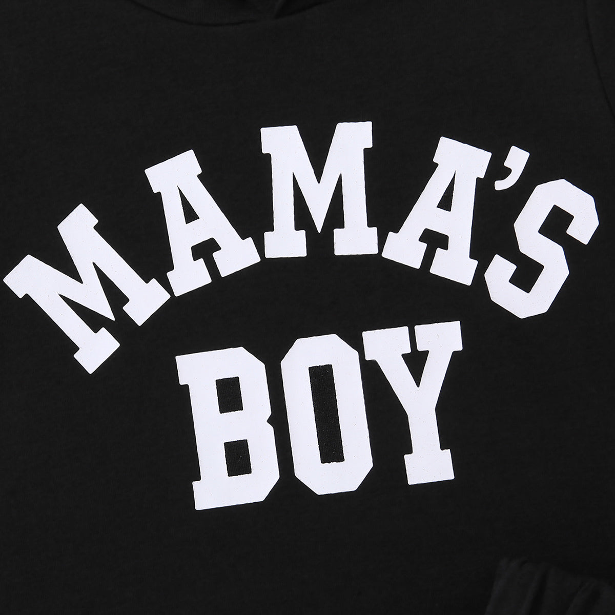Kids MAMA'S BOY Graphic Short Sleeve Hoodie and Shorts Set - Dash Trend