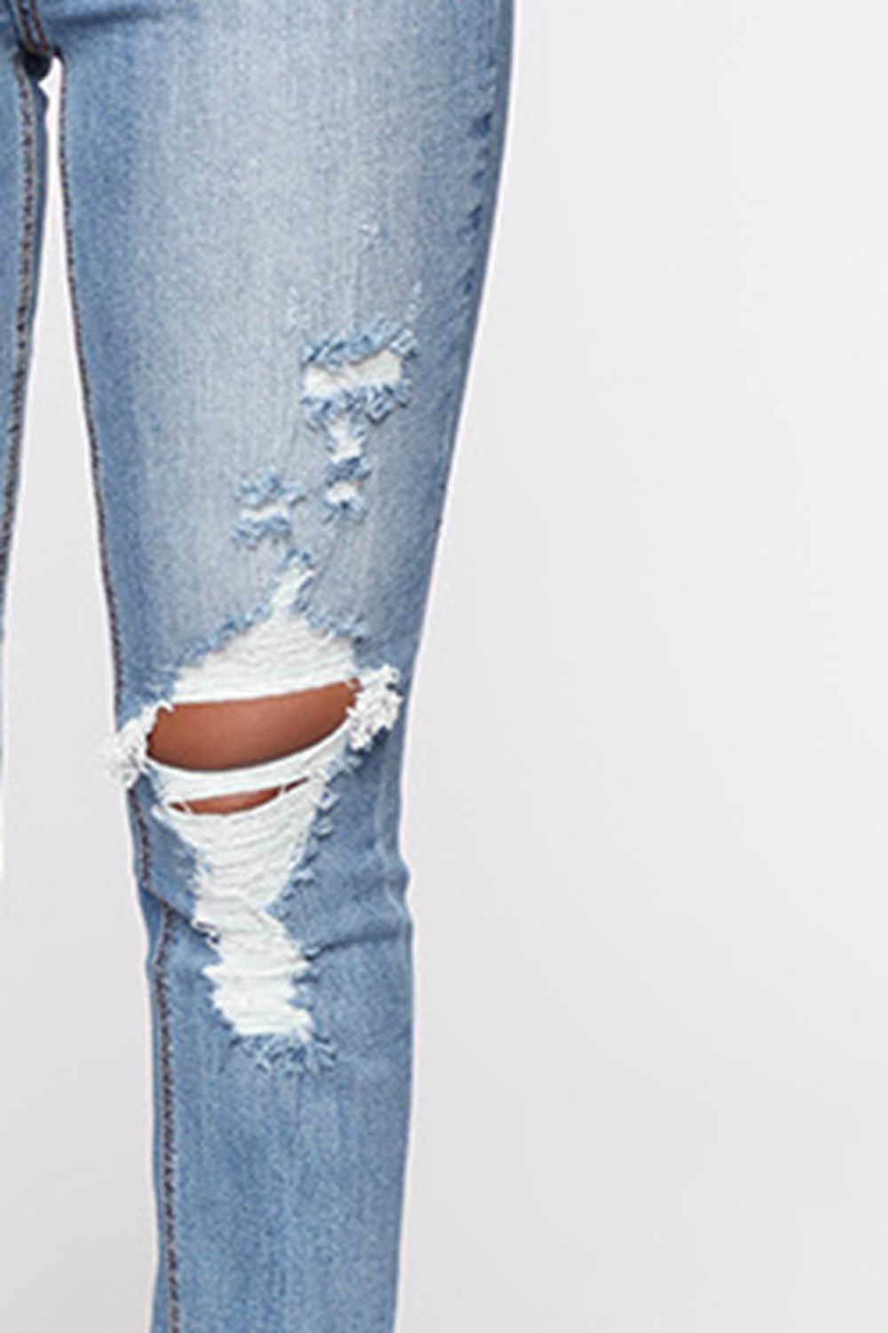 Distressed Slit Jeans - Dash Trend