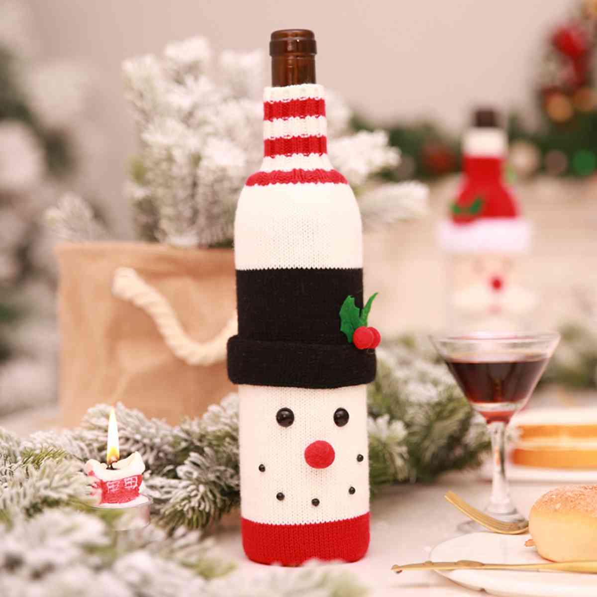 Christmas Wine Bottle Cover - Dash Trend