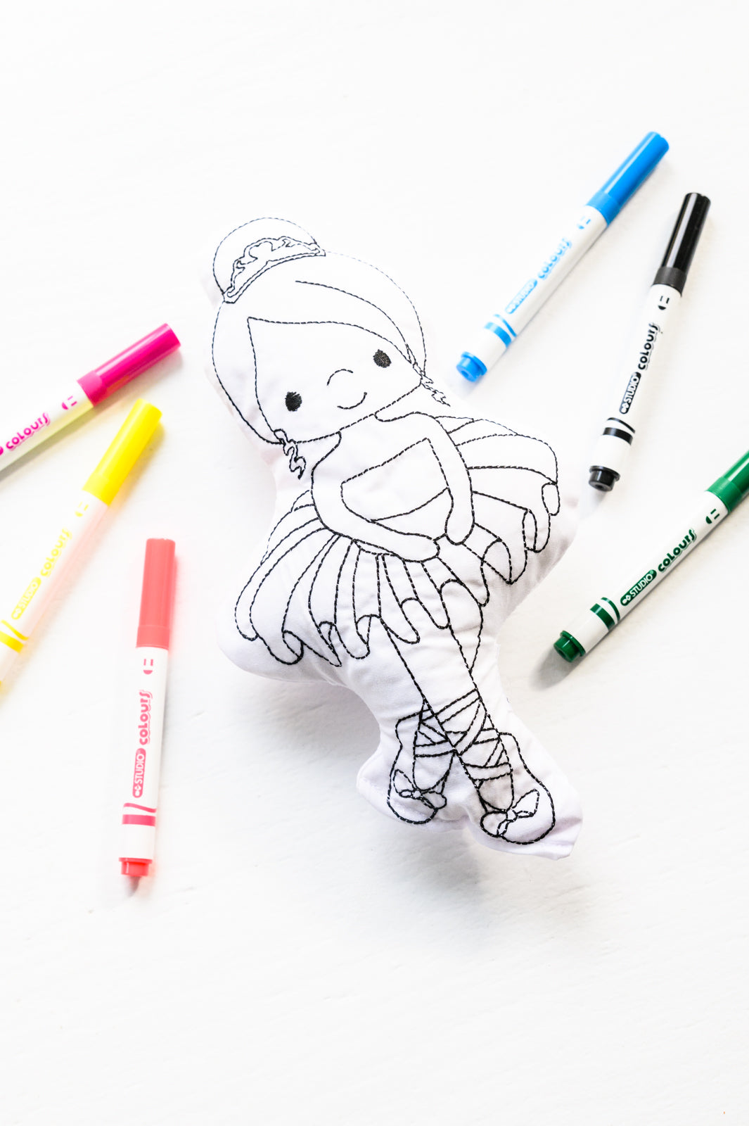 Ballerina Doodle Coloring Activity Doll - Dash Trend