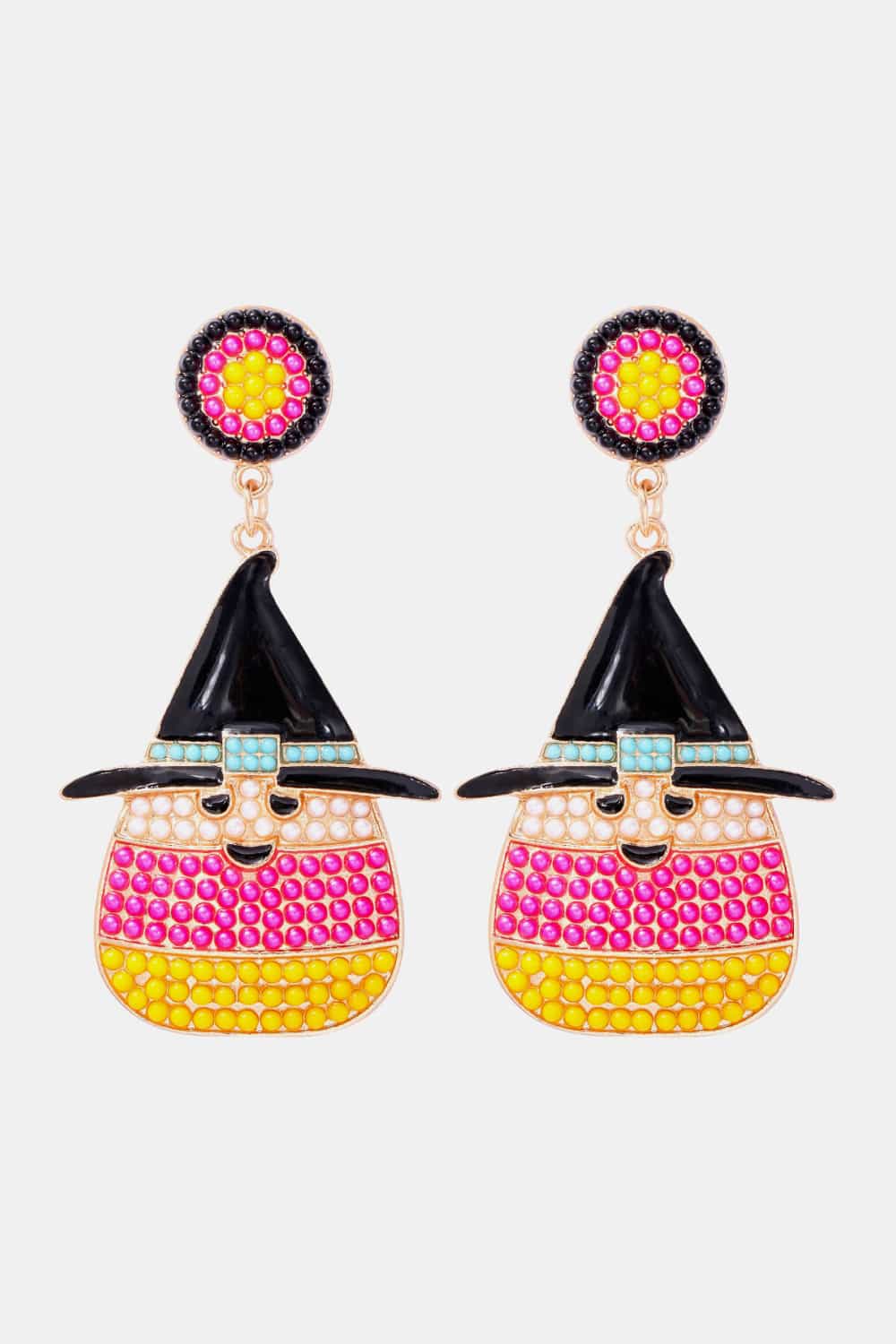 Witch's Hat Shape Synthetic Pearl Dangle Earrings - Dash Trend