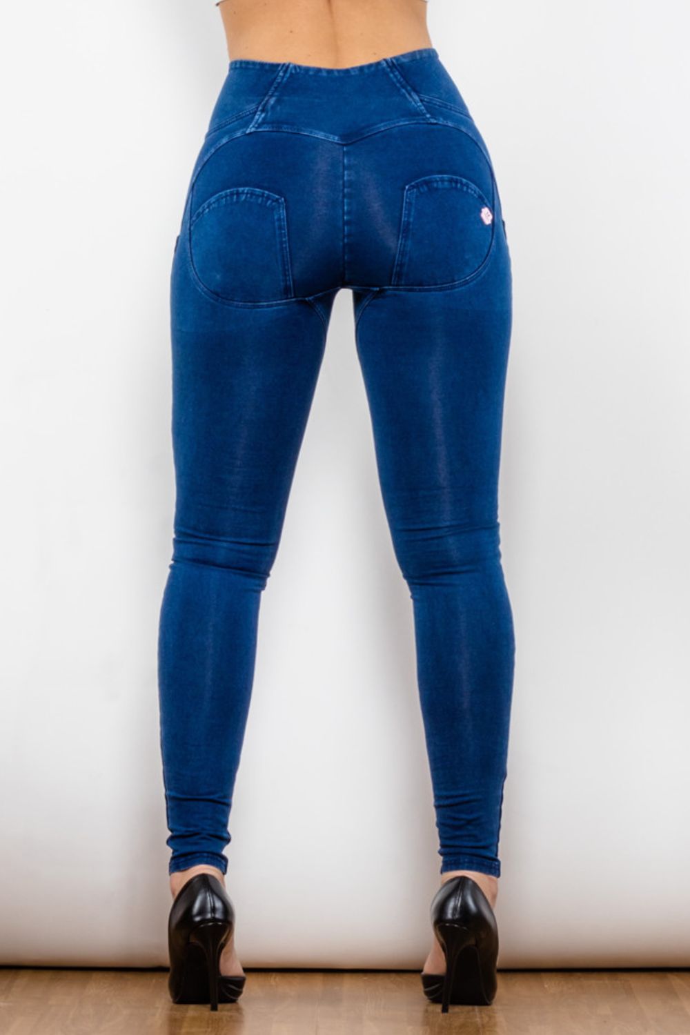 High Waist Zip Up Skinny Long Jeans - Dash Trend
