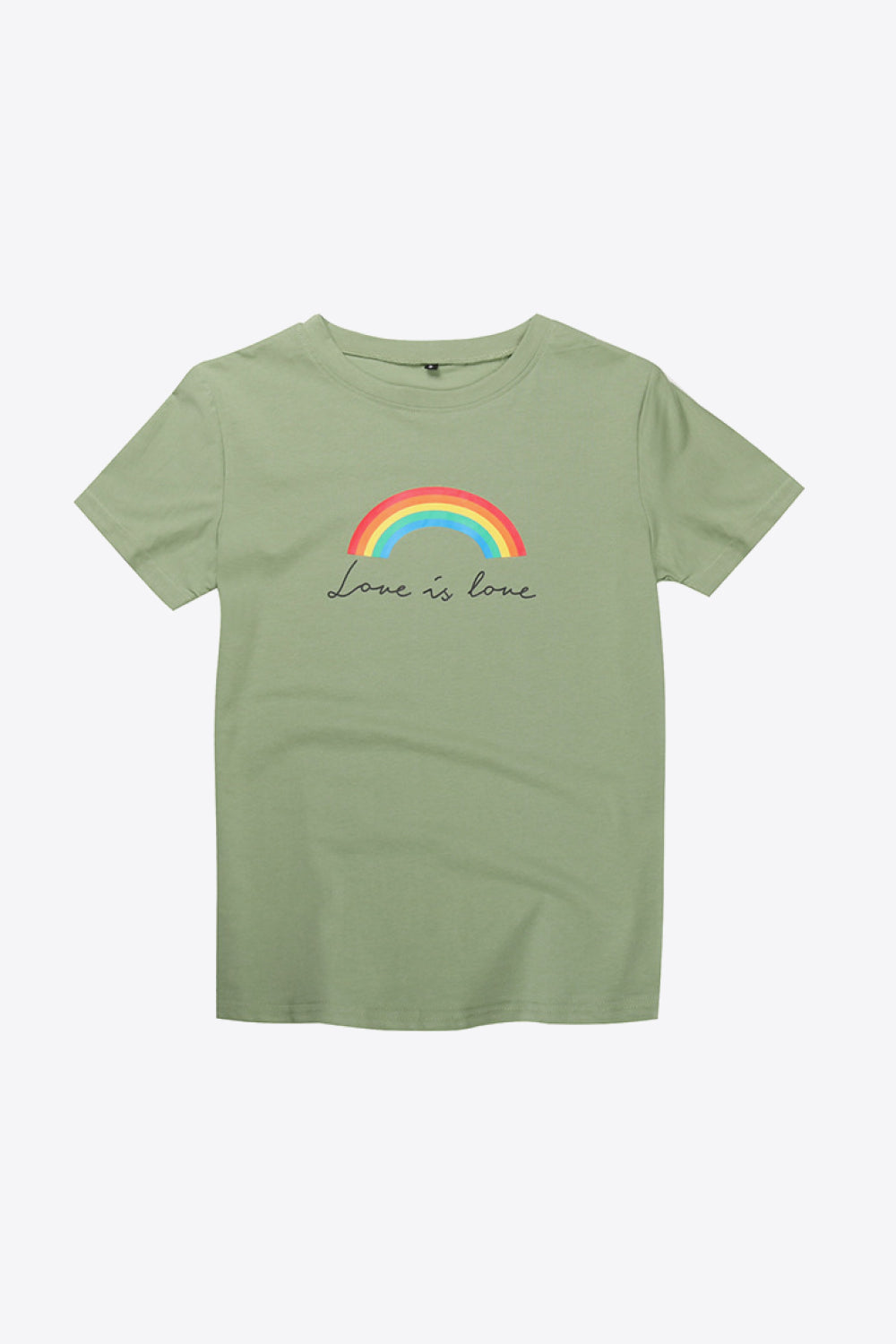 LOVE IS LOVE Rainbow Graphic Tee Shirt - Dash Trend